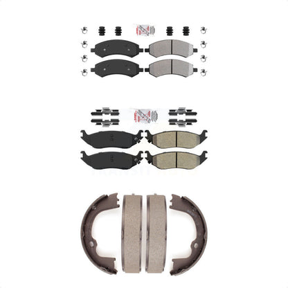 Semi-Metallic Disc Brake Pads Front Rear Kit For Ram 1500 Classic Dodge Chrysler