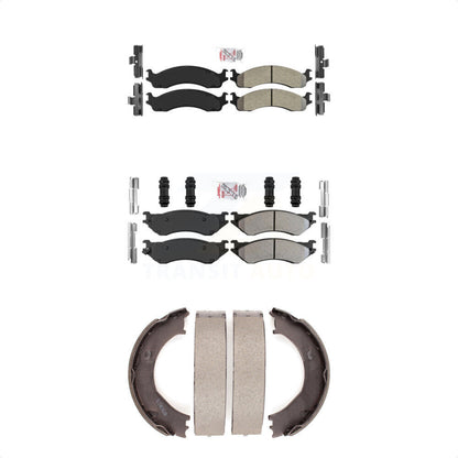 Semi-Metallic Disc Brake Pads Front Rear Kit For 2001-2002 Dodge Ram 2500 3500