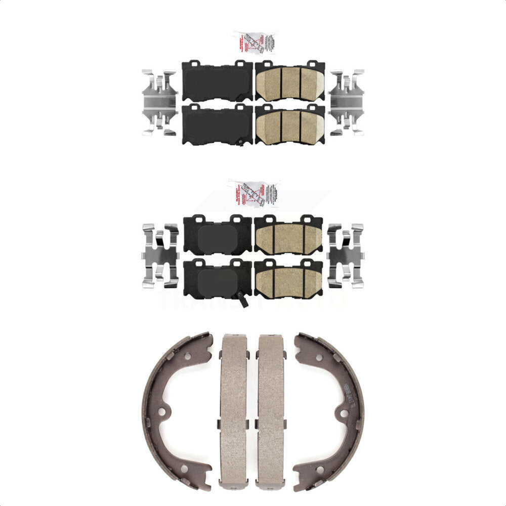 Ceramic Disc Brake Pads Front Rear Kit For 2009-2013 INFINITI FX50