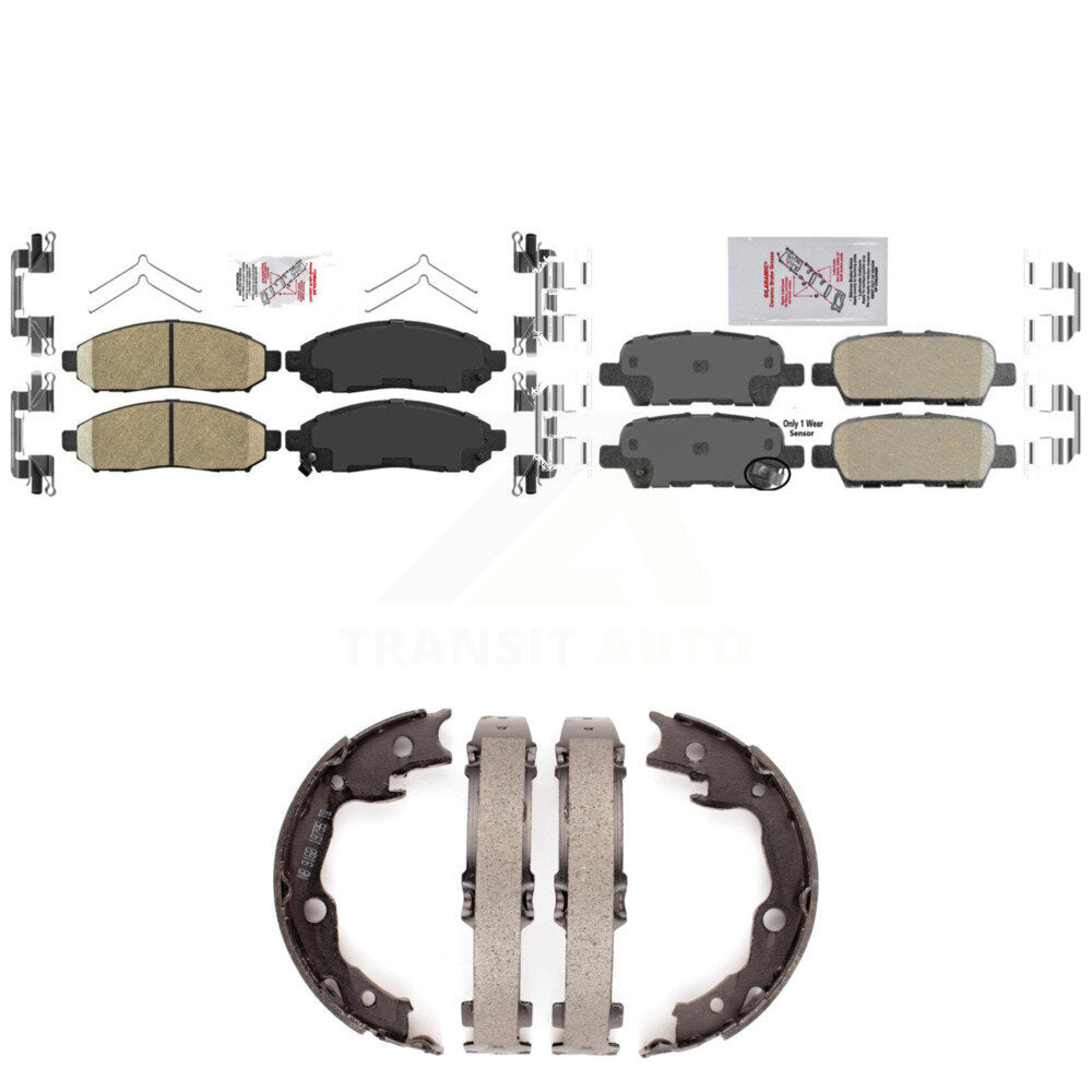 Ceramic Disc Brake Pads Front Rear Kit For Nissan LEAF