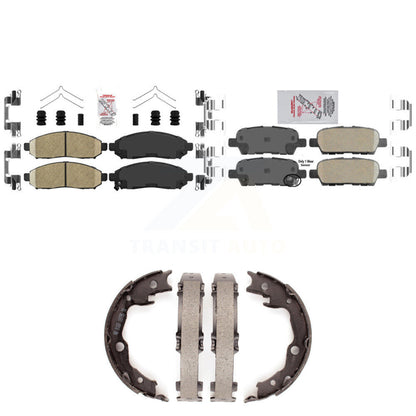 Ceramic Disc Brake Pads Front Rear Kit For Nissan LEAF