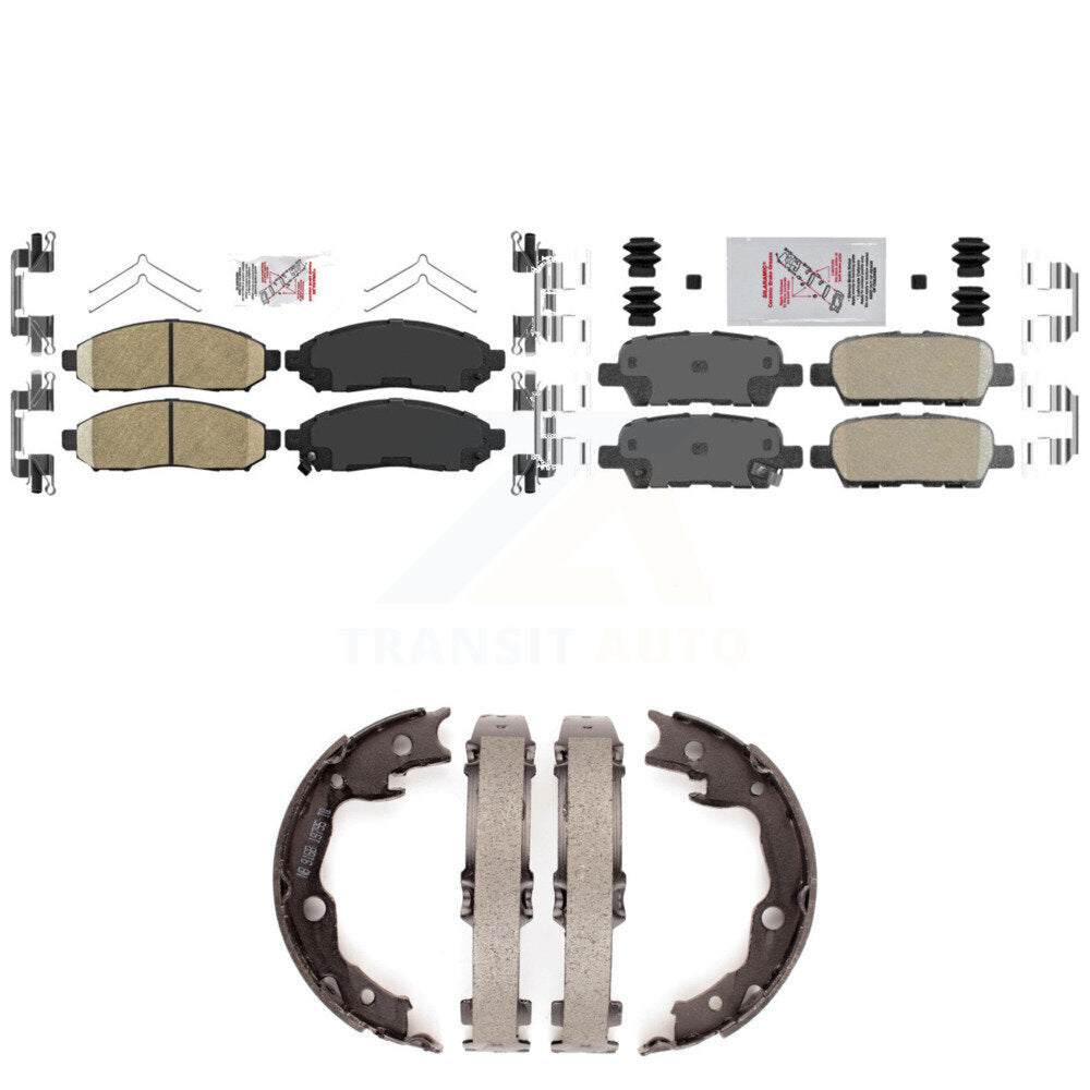 Ceramic Disc Brake Pads Front Rear Kit For Nissan LEAF
