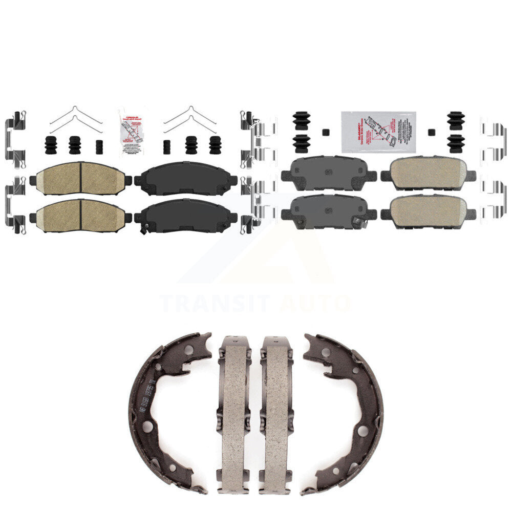 Ceramic Disc Brake Pads Front Rear Kit For Nissan LEAF