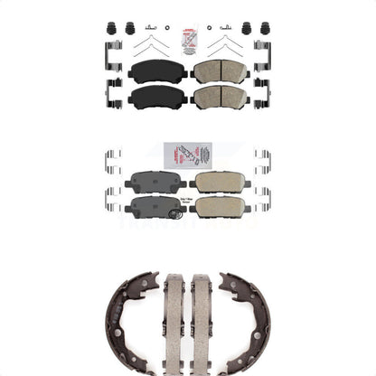 Ceramic Disc Brake Pads Front Rear Kit For Nissan Rogue Sentra Juke Select