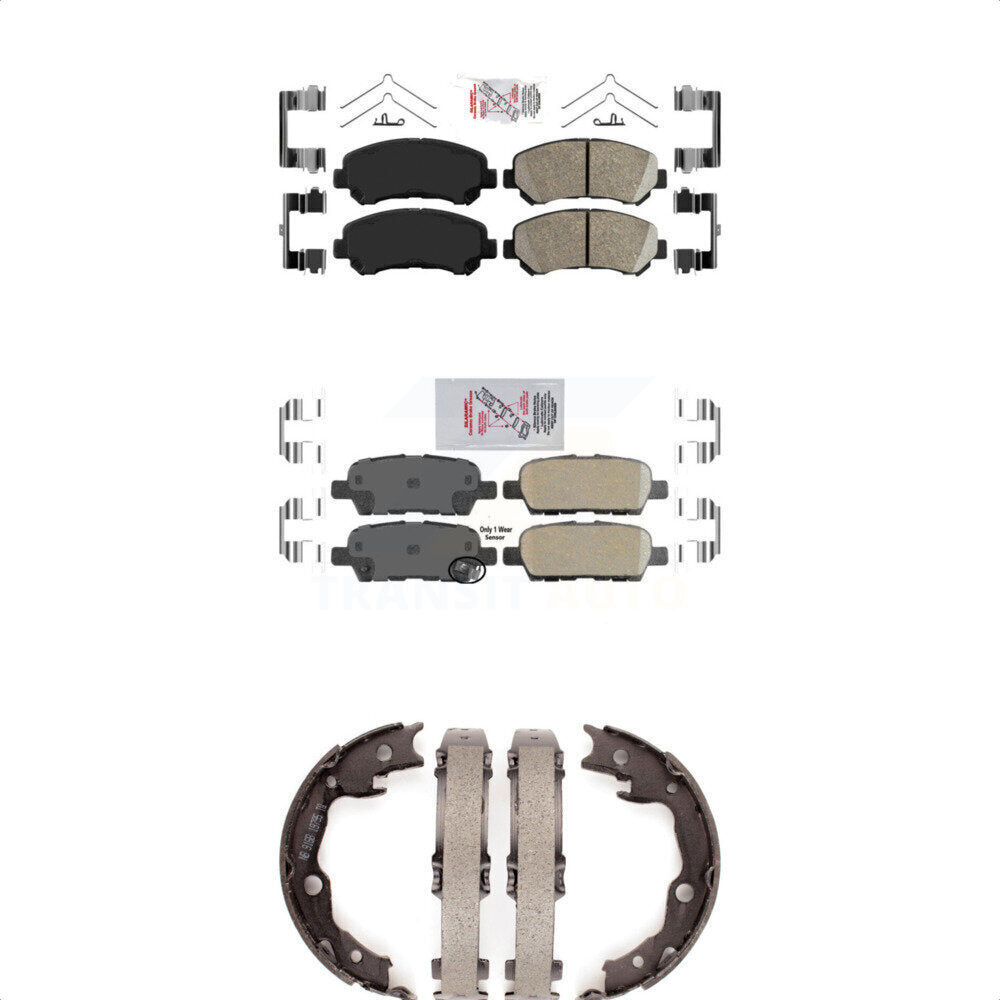 Ceramic Disc Brake Pads Front Rear Kit For Nissan Rogue Sentra Juke Select