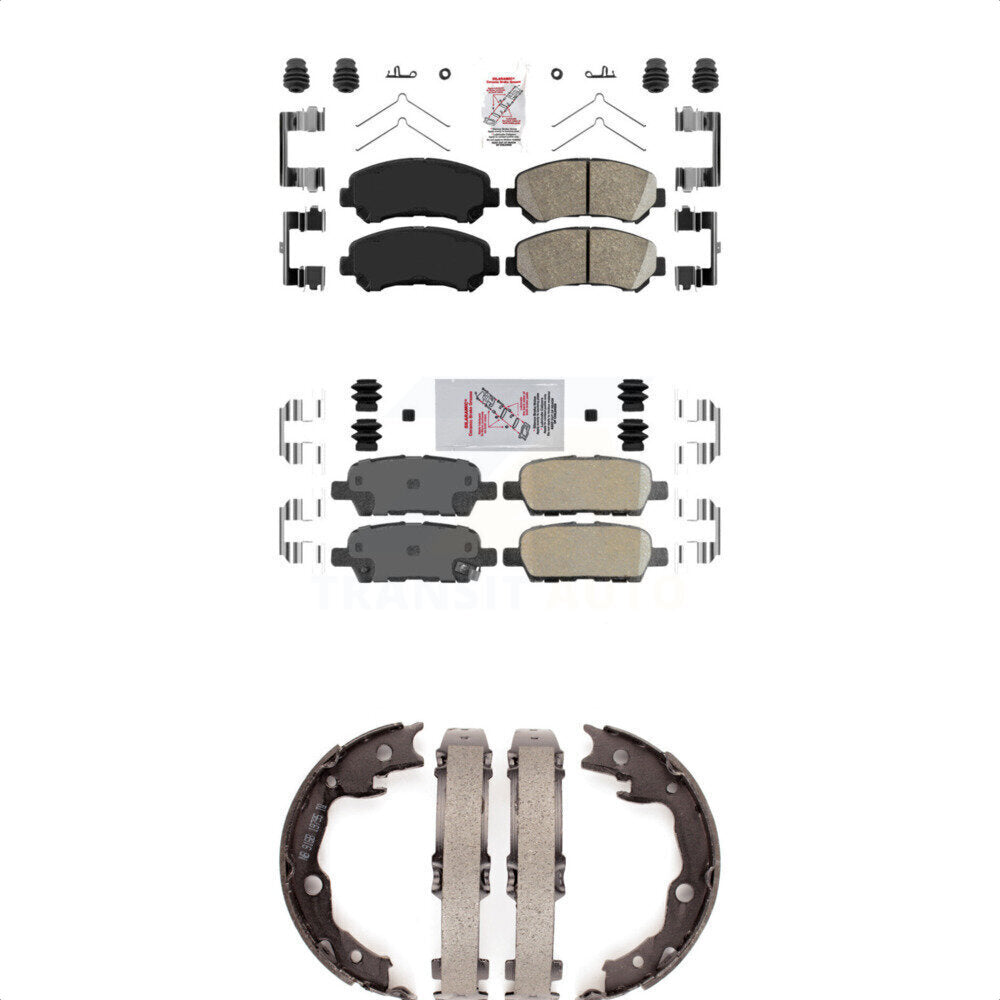 Ceramic Disc Brake Pads Front Rear Kit For Nissan Rogue Sentra Juke Select