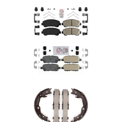 Ceramic Disc Brake Pads Front Rear Kit For Nissan Rogue Sentra Juke Select