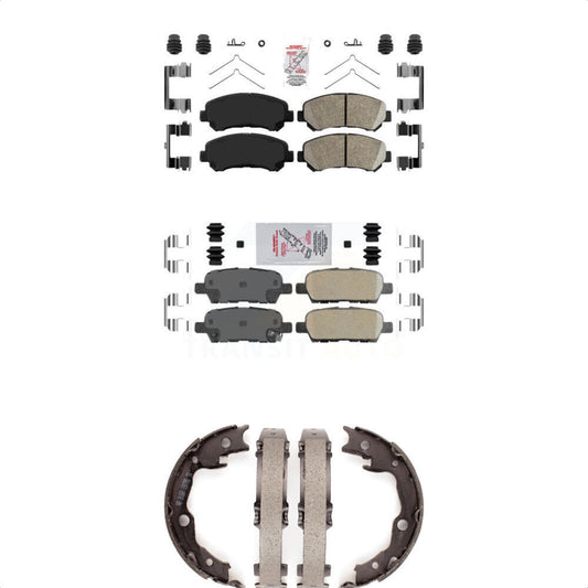 Ceramic Disc Brake Pads Front Rear Kit For Nissan Rogue Sentra Juke Select