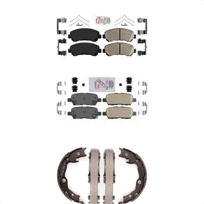 Ceramic Disc Brake Pads Front Rear Kit For Nissan Rogue Sentra Juke Select