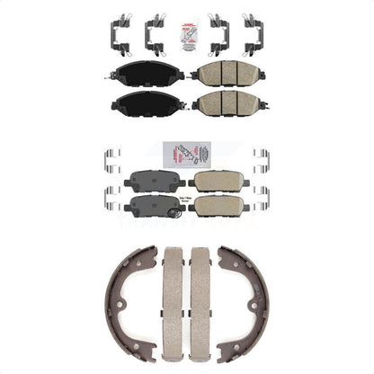 Ceramic Disc Brake Pads Front Rear Kit For Nissan Pathfinder INFINITI QX60 JX35