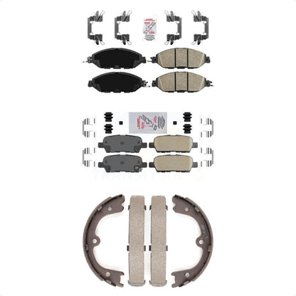 Ceramic Disc Brake Pads Front Rear Kit For Nissan Pathfinder INFINITI QX60 JX35