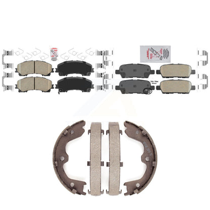 Ceramic Disc Brake Pads Front Rear Kit For 2016-2017 INFINITI QX50