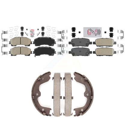 Ceramic Disc Brake Pads Front Rear Kit For 2016-2017 INFINITI QX50