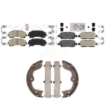 Ceramic Disc Brake Pads Front Rear Kit For 2016-2017 INFINITI QX50