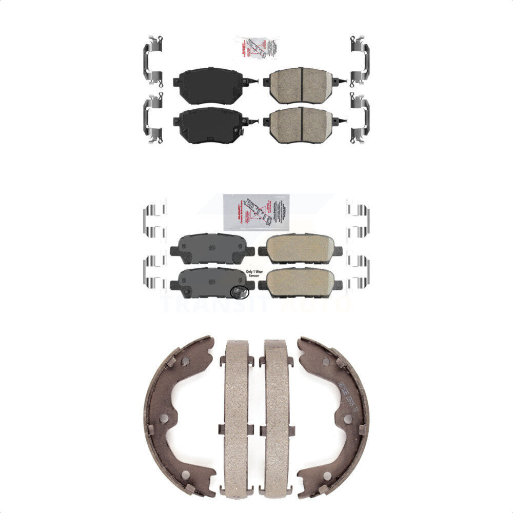 Ceramic Disc Brake Pads Front Rear Kit For Nissan Altima Maxima INFINITI FX35