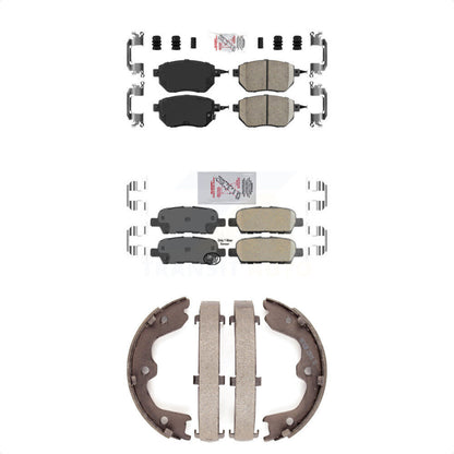 Ceramic Disc Brake Pads Front Rear Kit For Nissan Altima Maxima INFINITI FX35