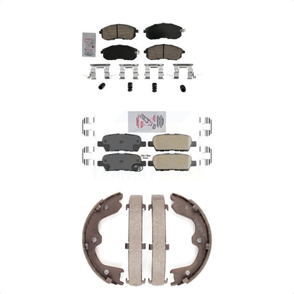 Ceramic Disc Brake Pads Front Rear Kit For Nissan Altima 350Z INFINITI G35
