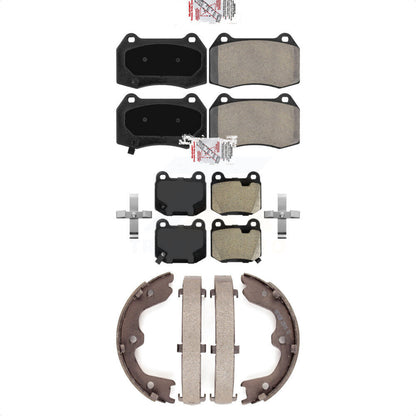Semi-Metallic Disc Brake Pads Front Rear Kit For Nissan 350Z INFINITI G35