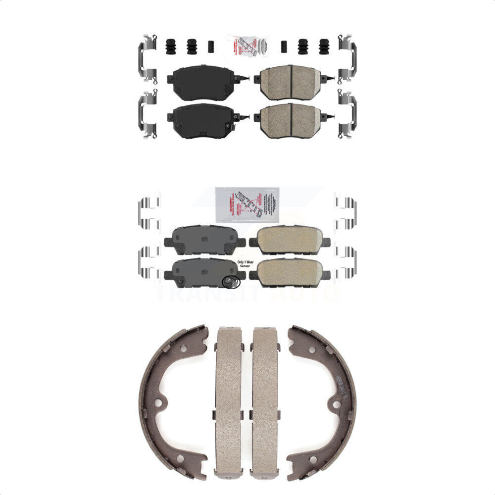 Ceramic Disc Brake Pads Front Rear Kit For Nissan Murano