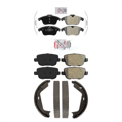 Semi-Metallic Disc Brake Pads Front Rear Kit For 2007-2009 Volvo S80 FWD