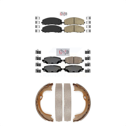Ceramic Disc Brake Pads Front Rear Kit For Jeep Wrangler