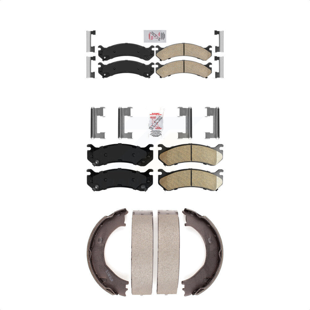 Ceramic Disc Brake Pads Front Rear Kit For Chevrolet GMC Sierra 2500 HD 3500 H2