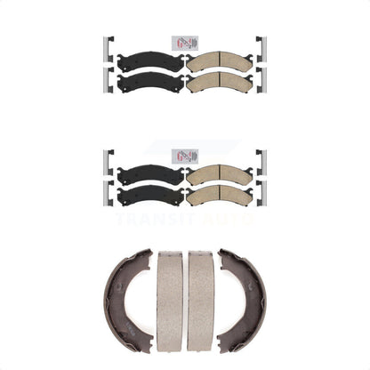 Ceramic Disc Brake Pads Front Rear Kit For Chevrolet GMC Silverado 3500 Sierra