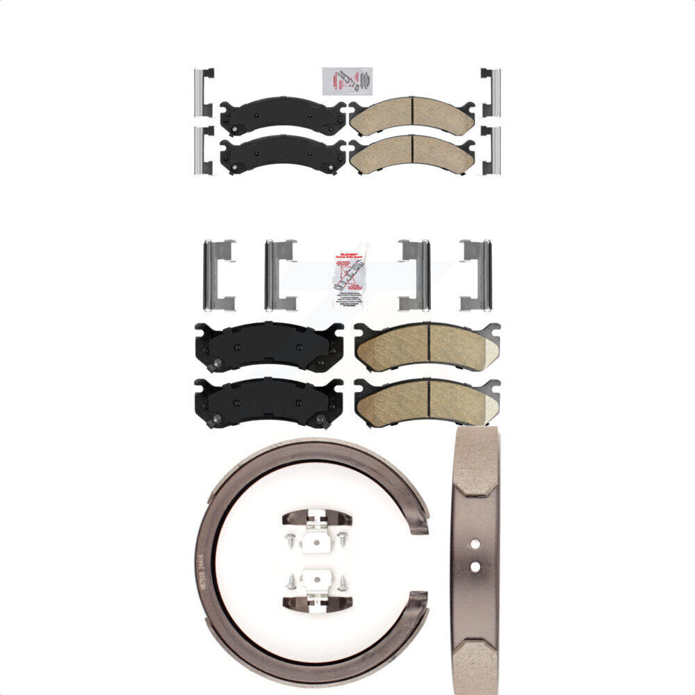 Ceramic Disc Brake Pads Front Rear Kit For GMC Chevrolet Sierra 2500 HD 1500 XL