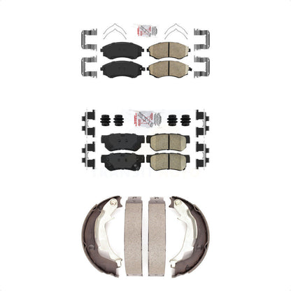 Ceramic Disc Brake Pads Front Rear Kit For Hyundai Sonata Kia Optima