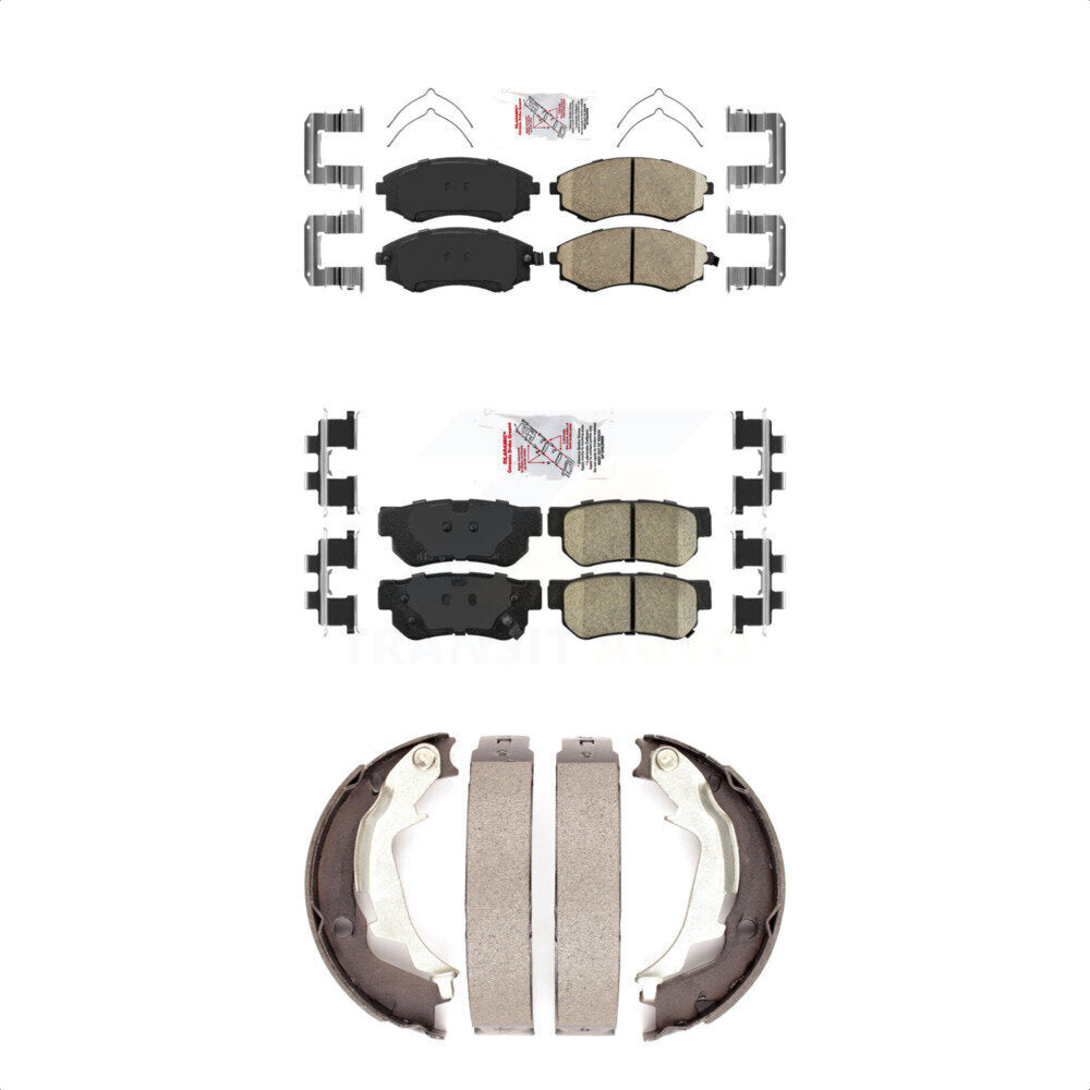 Ceramic Disc Brake Pads Front Rear Kit For Hyundai Sonata Kia Optima