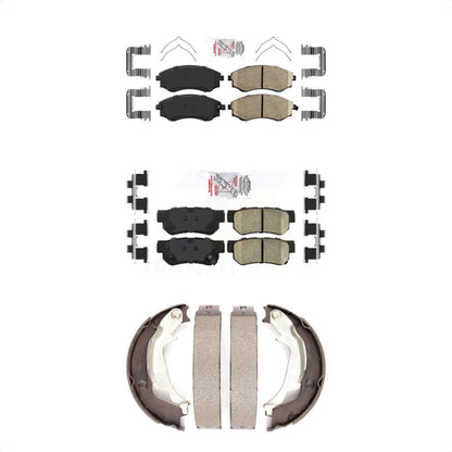 Ceramic Disc Brake Pads Front Rear Kit For Hyundai Sonata Kia Optima