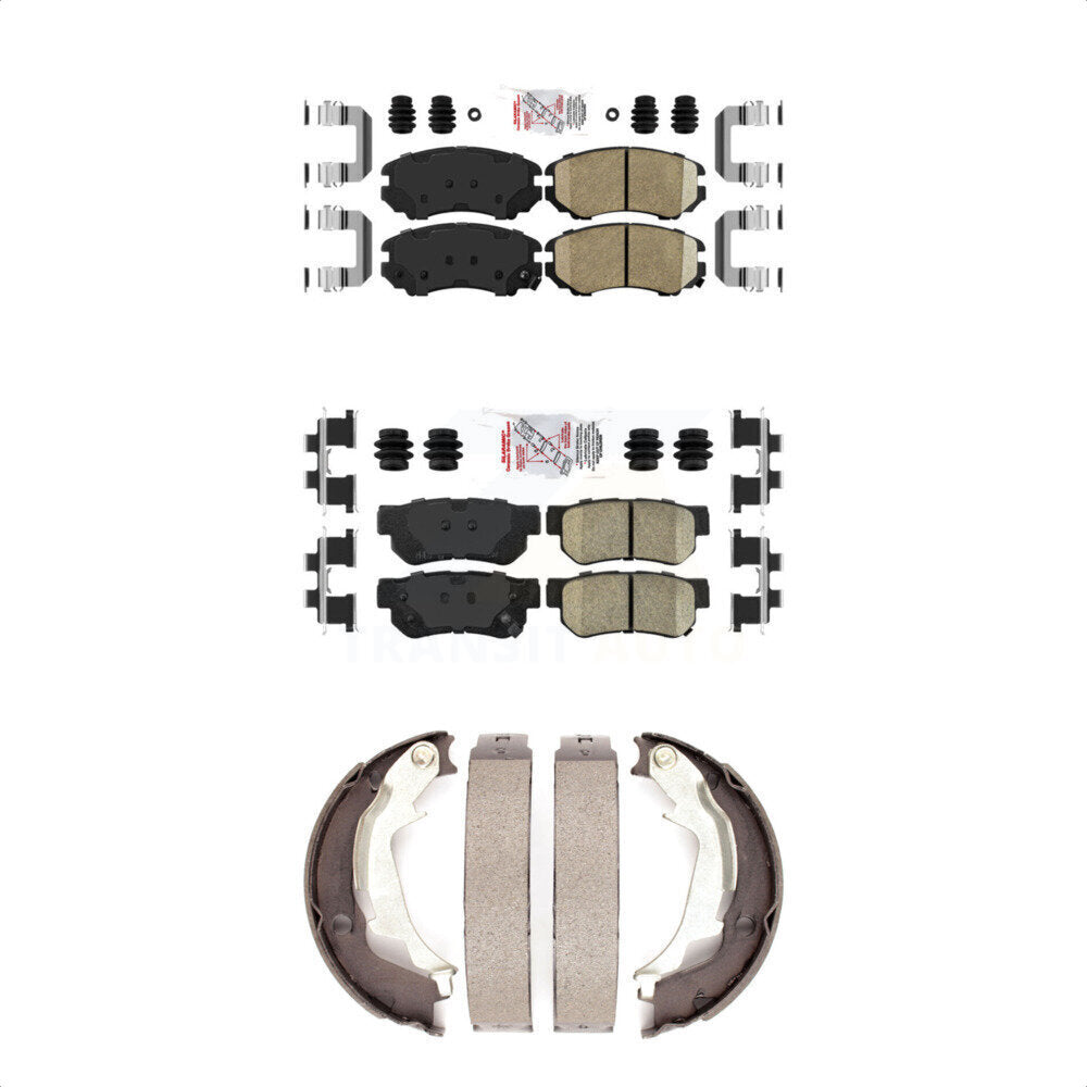 Ceramic Disc Brake Pads Front Rear Kit For Hyundai Sonata Kia Optima