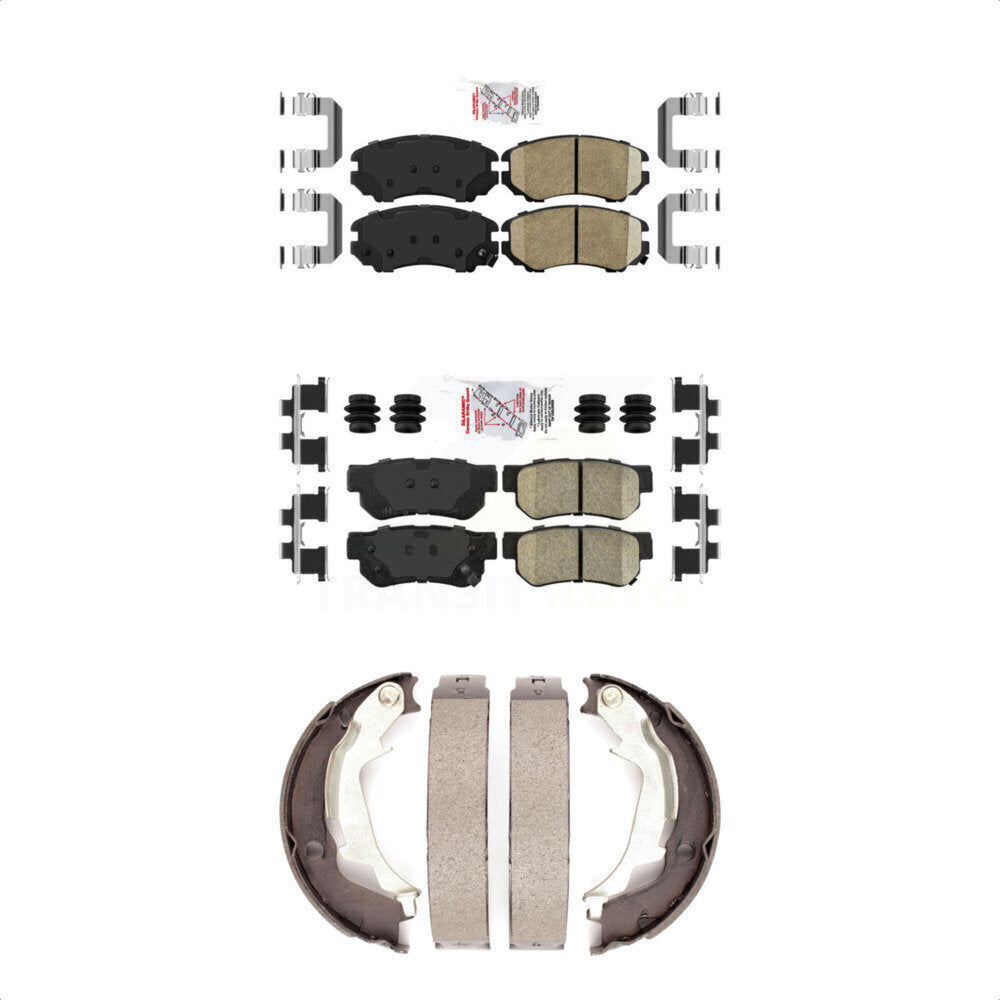 Ceramic Disc Brake Pads Front Rear Kit For Hyundai Sonata Kia Optima