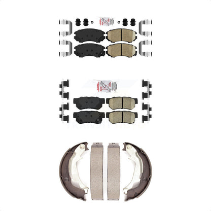 Ceramic Disc Brake Pads Front Rear Kit For Hyundai Sonata Kia Optima