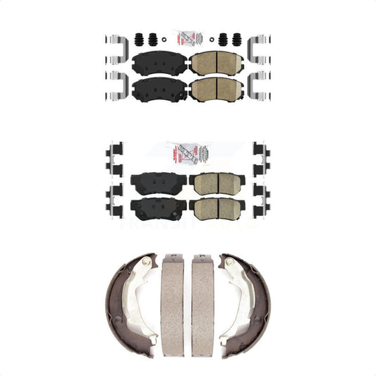Ceramic Disc Brake Pads Front Rear Kit For Hyundai Sonata Kia Optima