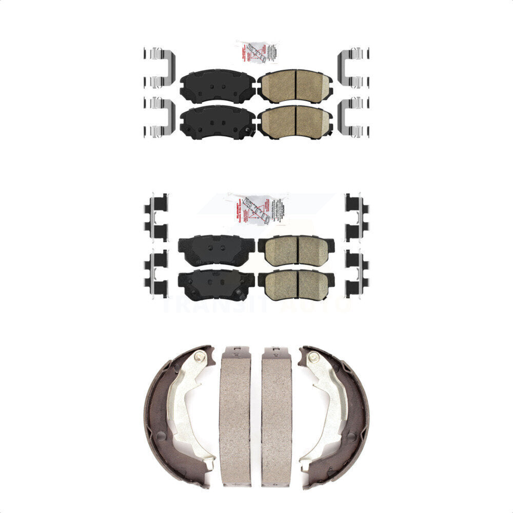 Ceramic Disc Brake Pads Front Rear Kit For Hyundai Sonata Kia Optima