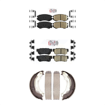 Ceramic Disc Brake Pads Front Rear Kit For Hyundai Sonata Kia Optima