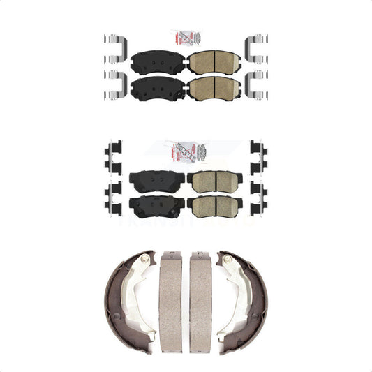 Ceramic Disc Brake Pads Front Rear Kit For Hyundai Sonata Kia Optima