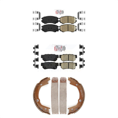 Ceramic Disc Brake Pads Front Rear Kit For Hyundai Elantra Tucson Kia Sportage