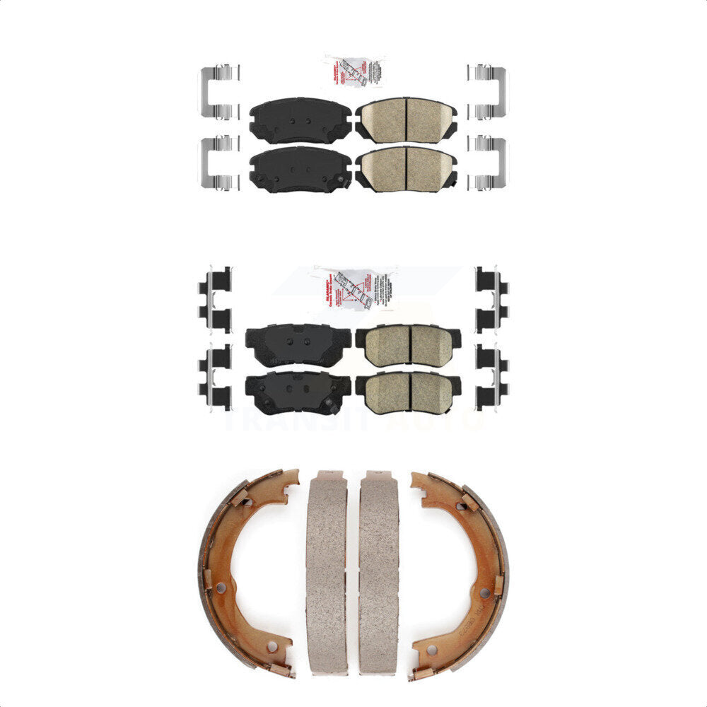 Ceramic Disc Brake Pads Front Rear Kit For Hyundai Azera