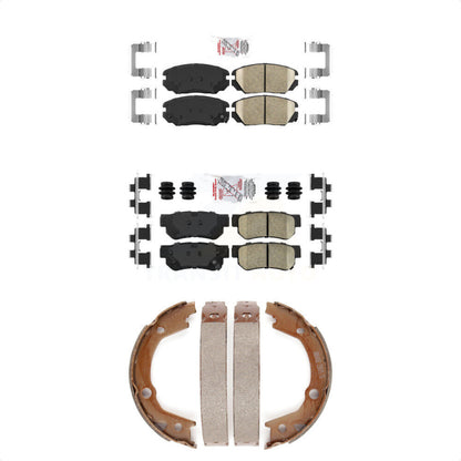 Ceramic Disc Brake Pads Front Rear Kit For Hyundai Sonata