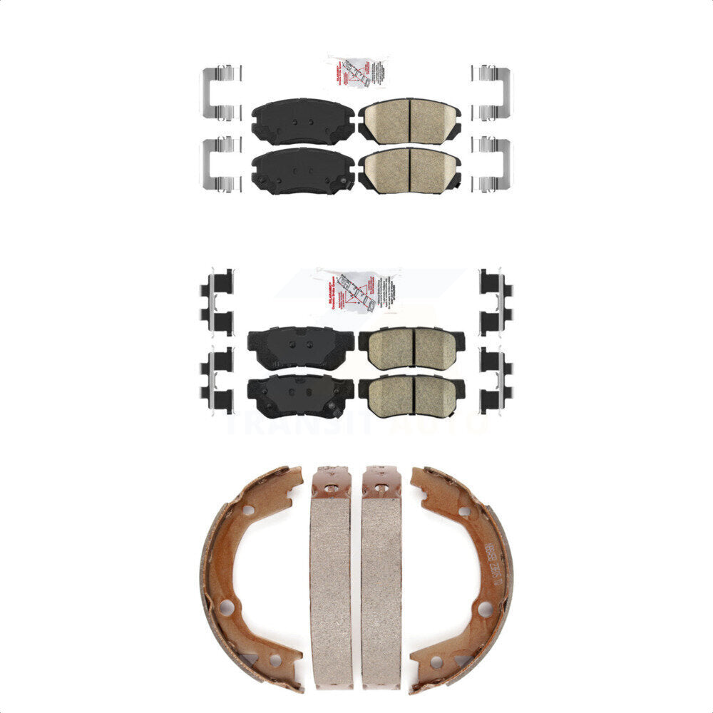 Ceramic Disc Brake Pads Front Rear Kit For Hyundai Sonata