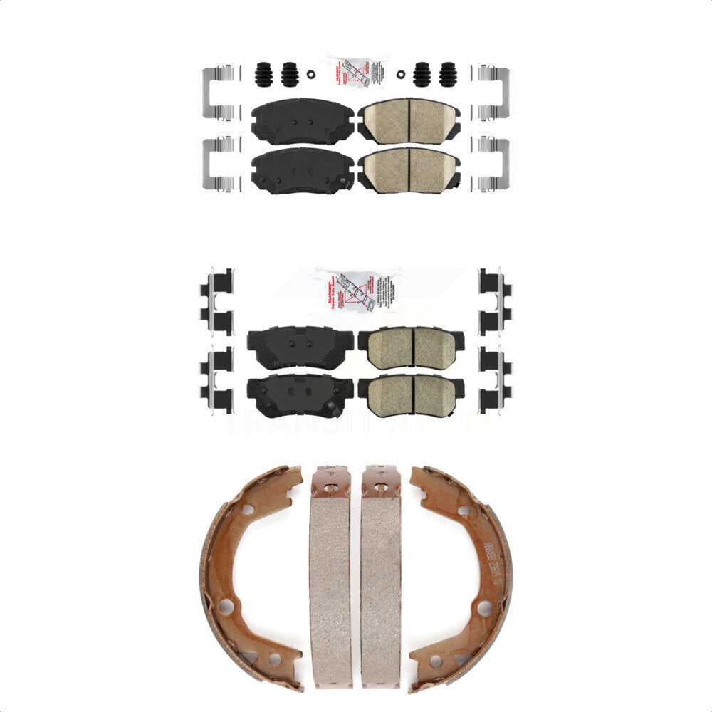 Ceramic Disc Brake Pads Front Rear Kit For Hyundai Sonata