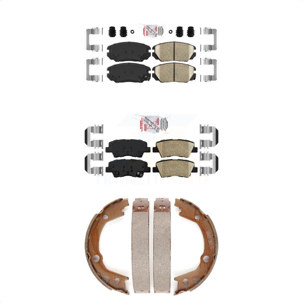 Ceramic Disc Brake Pads Front Rear Kit For Hyundai Sonata