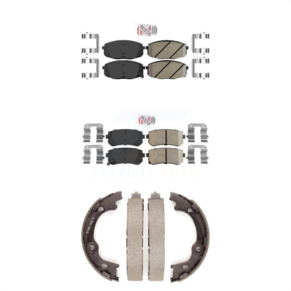 Ceramic Disc Brake Pads Front Rear Kit For Hyundai Elantra