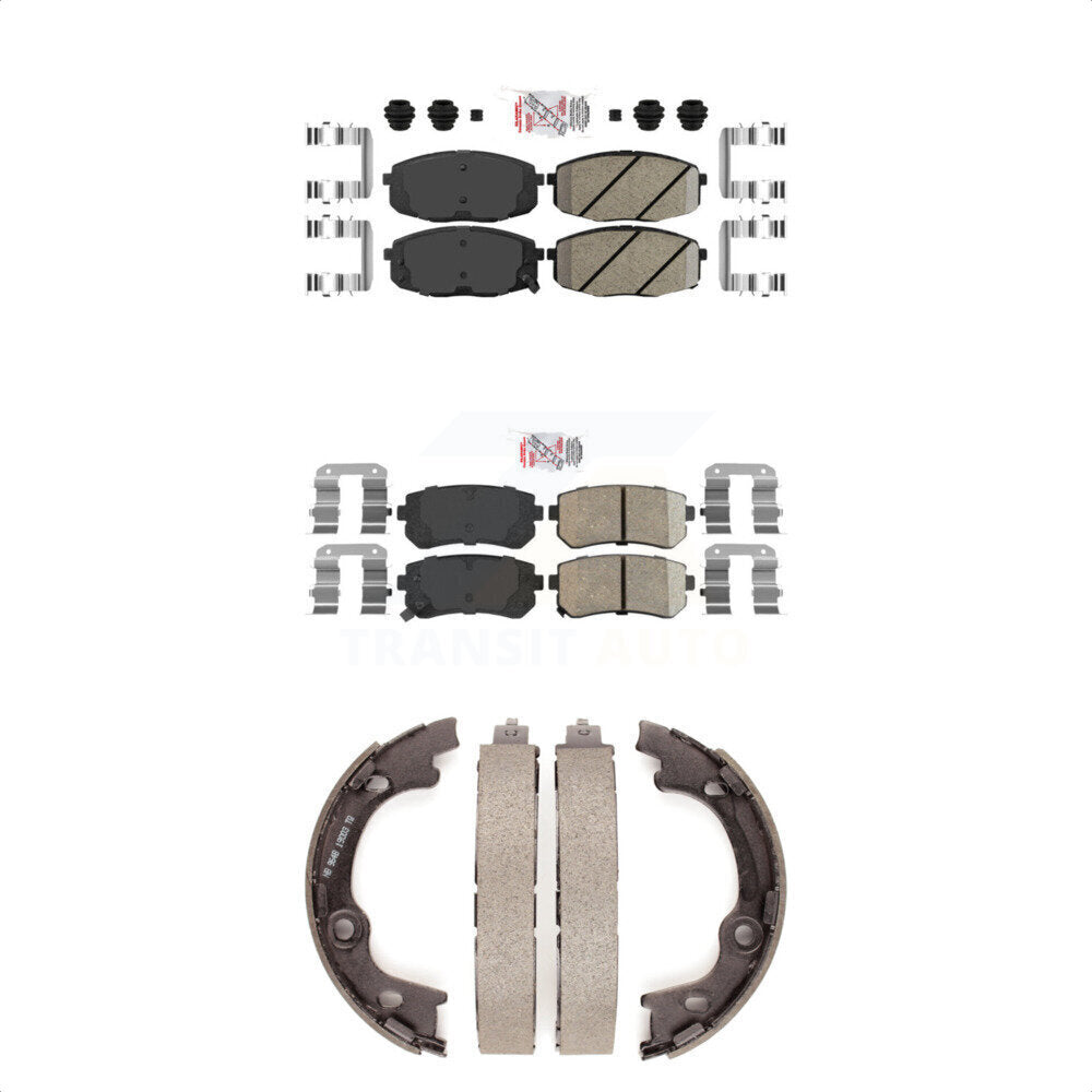 Ceramic Disc Brake Pads Front Rear Kit For Hyundai Elantra
