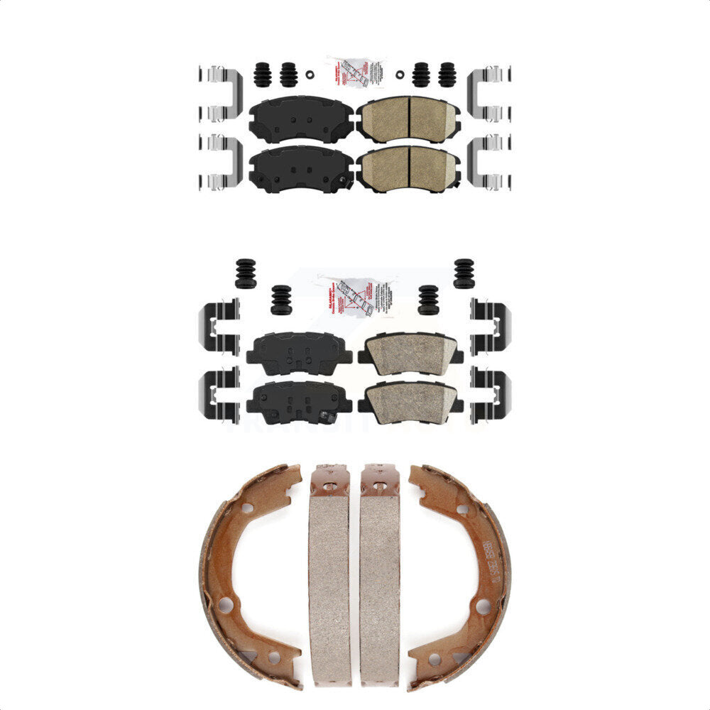 Ceramic Disc Brake Pads Front Rear Kit For Hyundai Elantra Sedan From 03 23 10