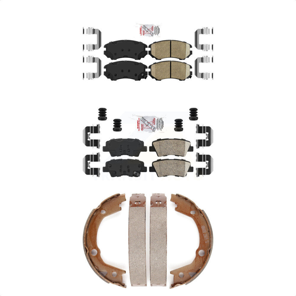 Ceramic Disc Brake Pads Front Rear Kit For Hyundai Elantra Sedan From 03 23 10