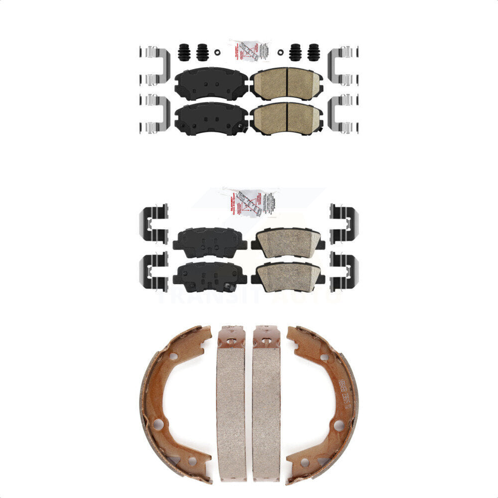 Ceramic Disc Brake Pads Front Rear Kit For Hyundai Elantra Sedan From 03 23 10