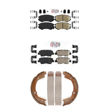 Ceramic Disc Brake Pads Front Rear Kit For Hyundai Elantra Sedan From 03 23 10